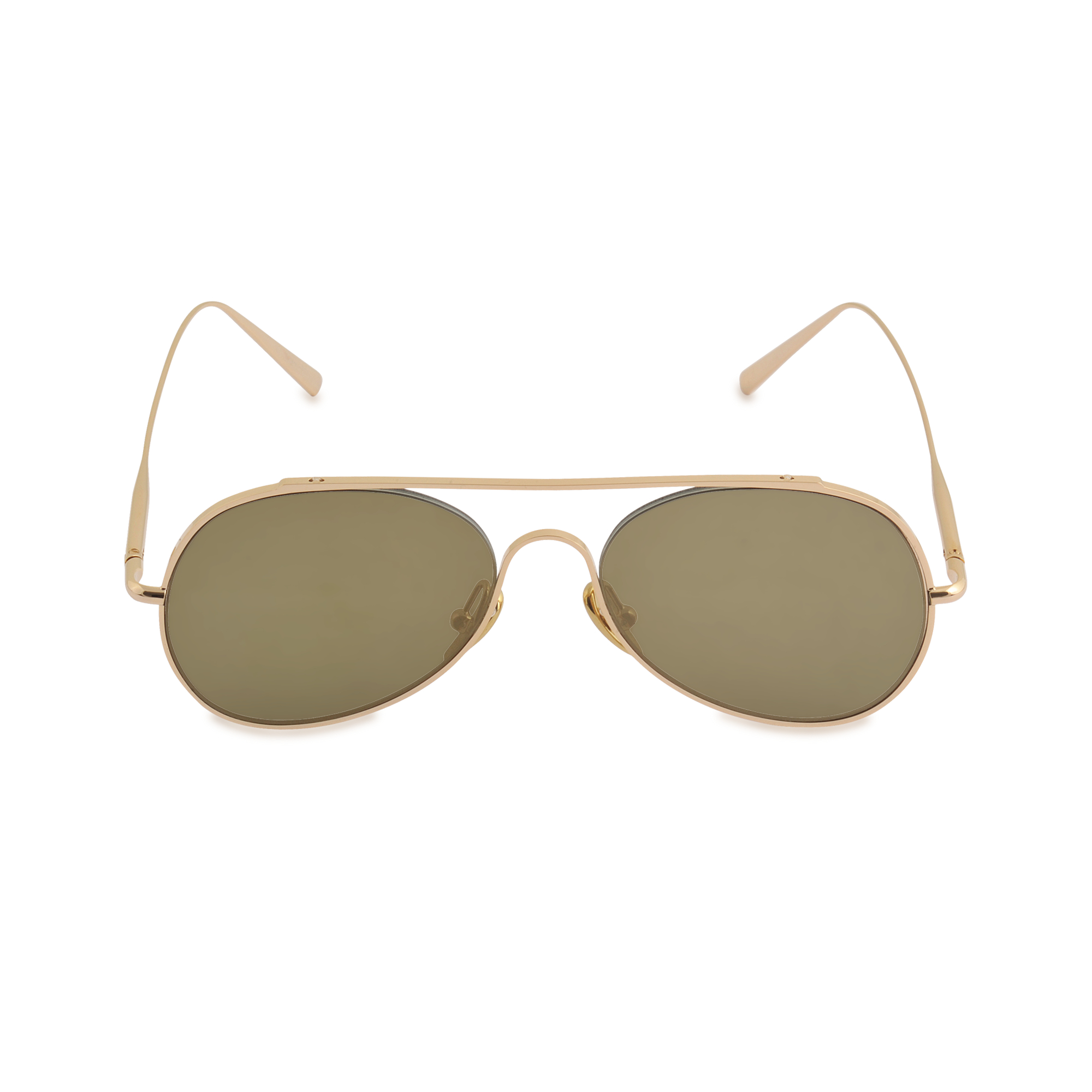 Acne Small Aviator Sunglasses in Gold Lyst