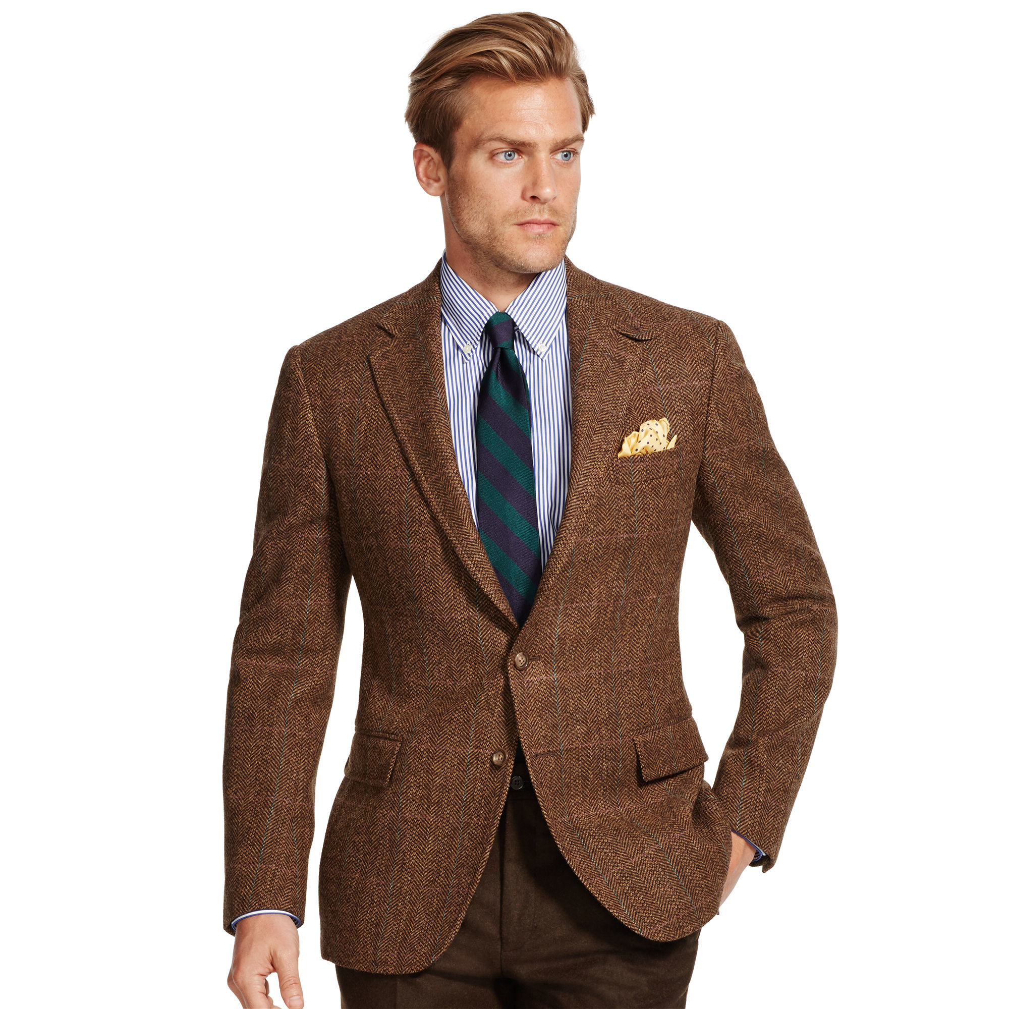 ralph lauren brown blazer