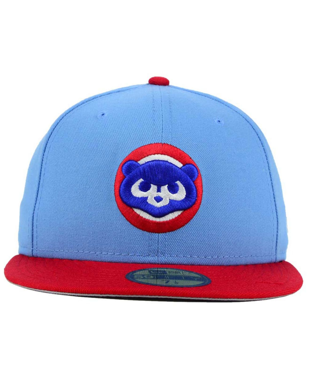 Chicago Cubs Cooperstown Collection Hat New Era 59fifty 7 Cap Standing Bear  Blue