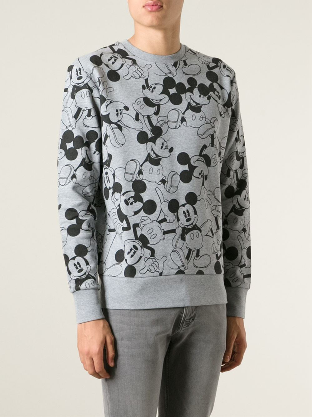 gray mickey mouse sweatshirt