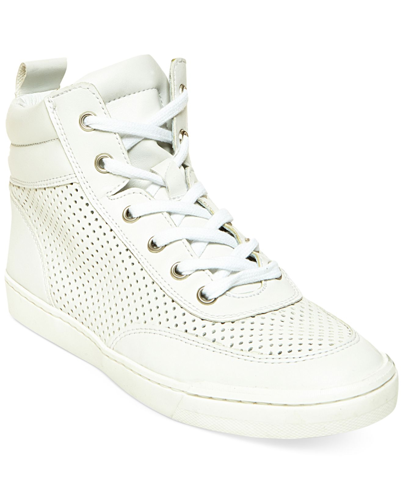 Steve Madden Women's Mikeyy High Top Sneakers in White - Lyst
