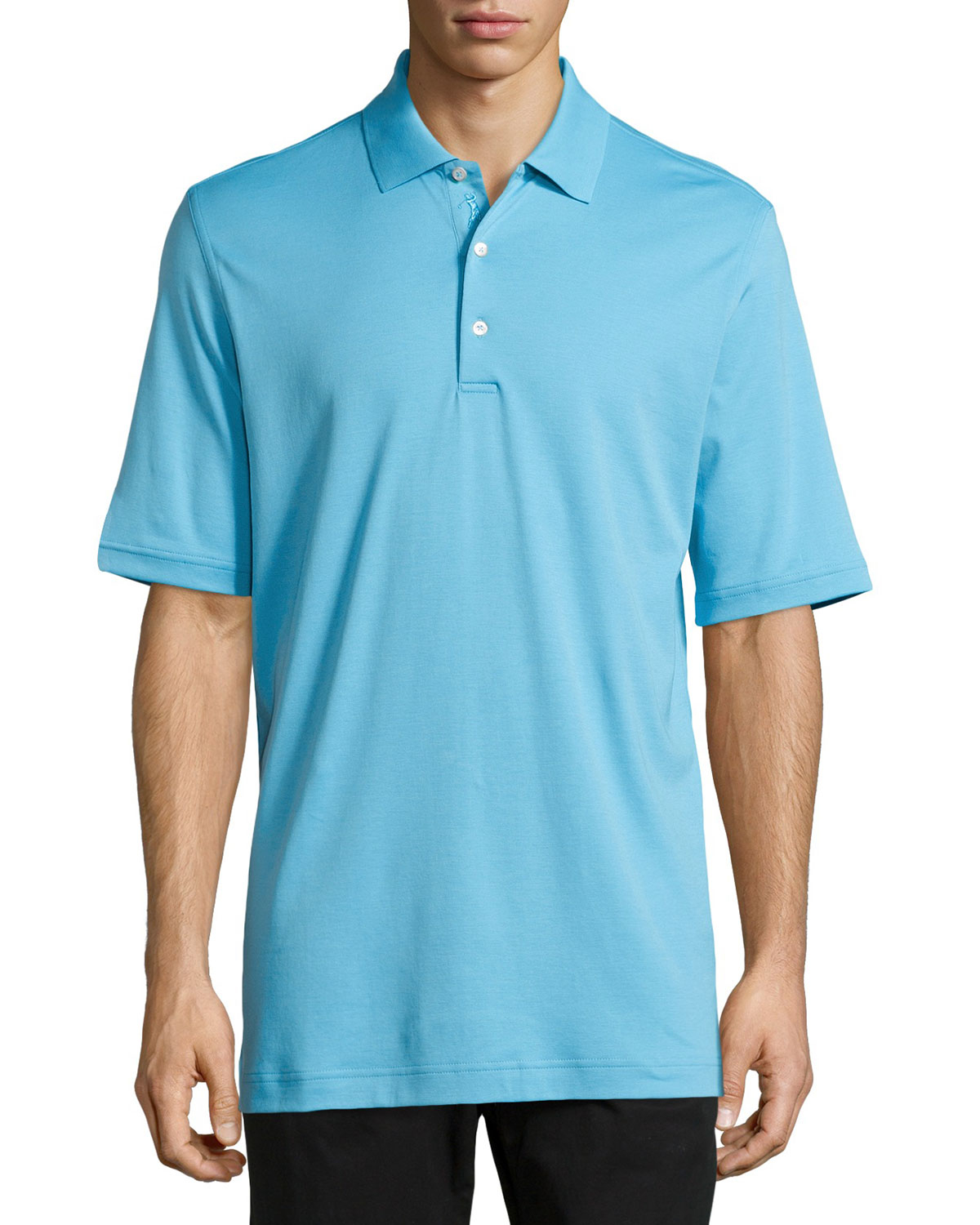 Bobby jones 120S 2-Ply Solid Supreme Polo Shirt in Blue for Men | Lyst