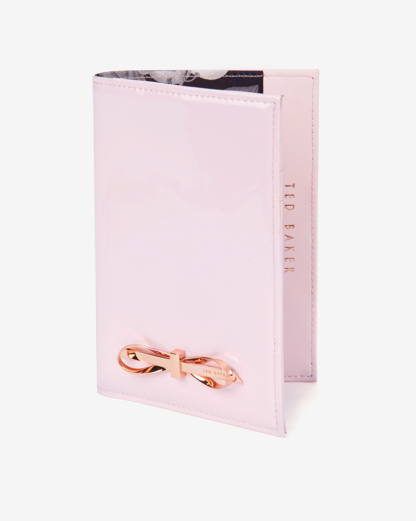 Ted Baker Patent Passport Holder in Pink for Men | Lyst