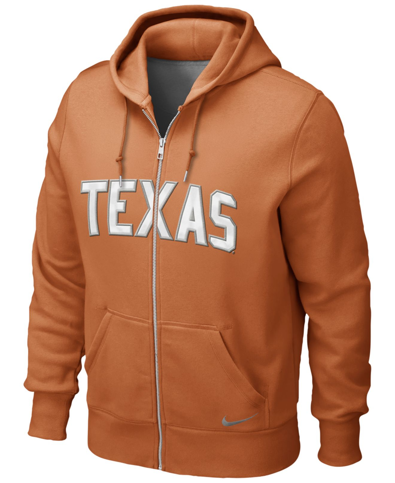 Nike Men'S Texas Longhorns Full-Zip Hoodie Sweatshirt in Orange for Men |  Lyst
