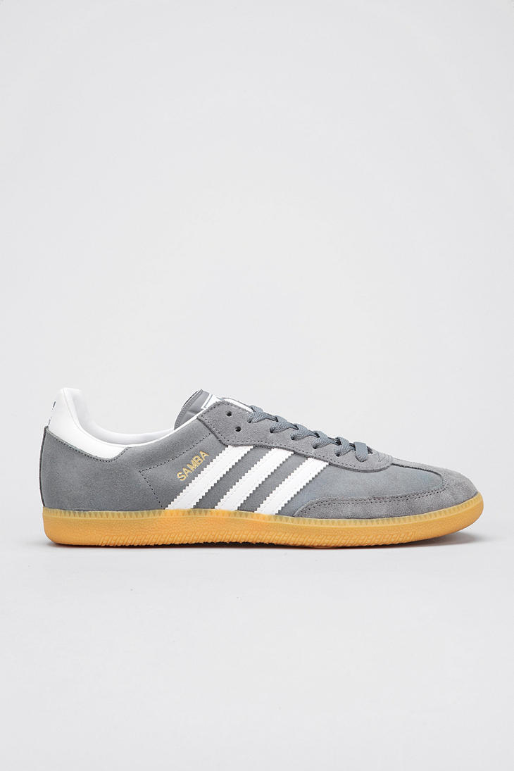 Urban Outfitters Adidas Samba Suede Sneaker in Grey (Gray) for Men | Lyst