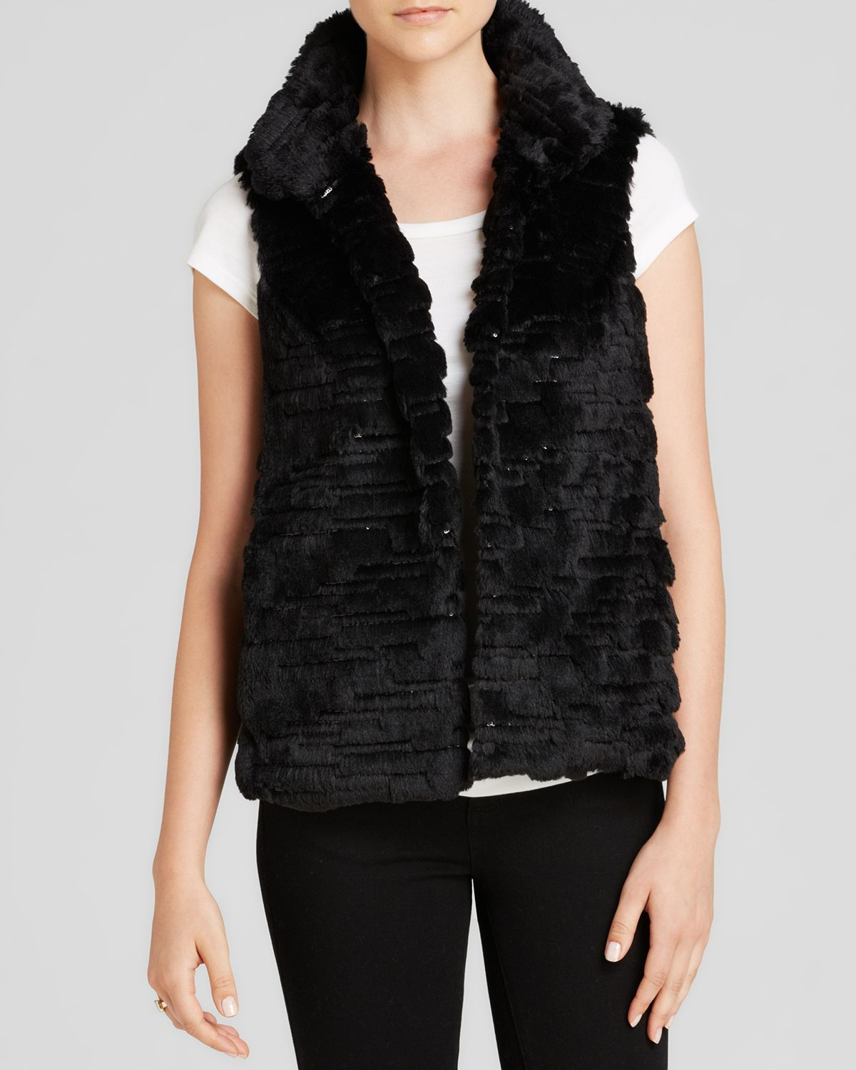 Faux fur vest black Dennis Basso Sz M Asymmetric Zip Front Faux Fur Vest Black. Sold by Phoenix Trading Company. $ Kids Headquarters Infant Girls 3 Piece Outfit Shirt Faux Fur Vest & Leggings. Sold by The Primrose Lane. $ $ Wild Flower $ New Womens Tan Faux Fur Vest Plus XL BAB.
