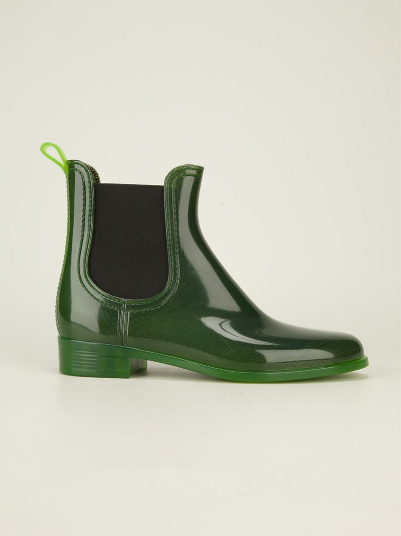 Jeffrey Campbell Chelsea Rain Boots in Green - Lyst