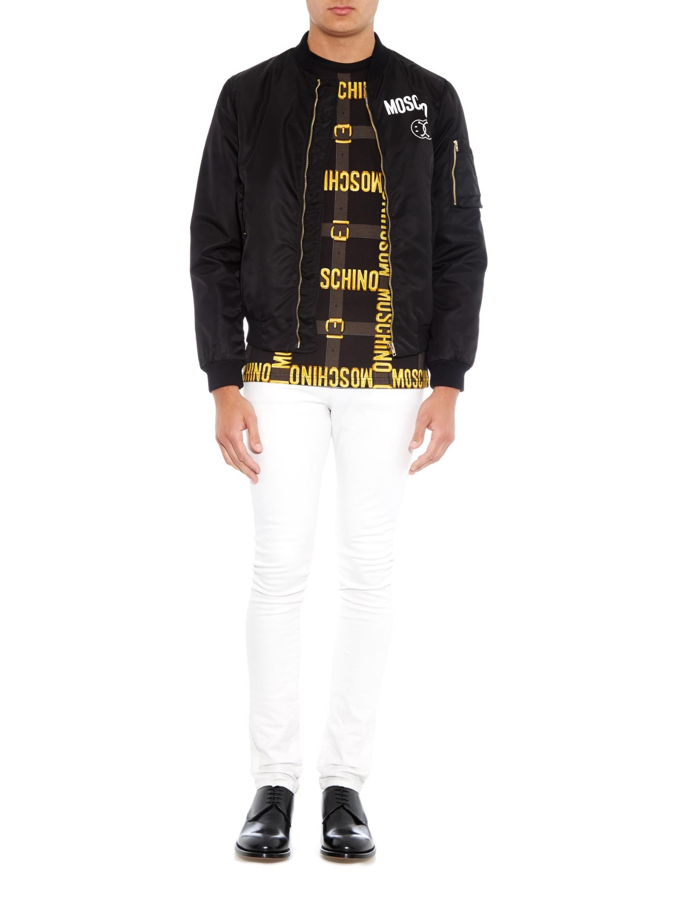 smiley bomber jacket