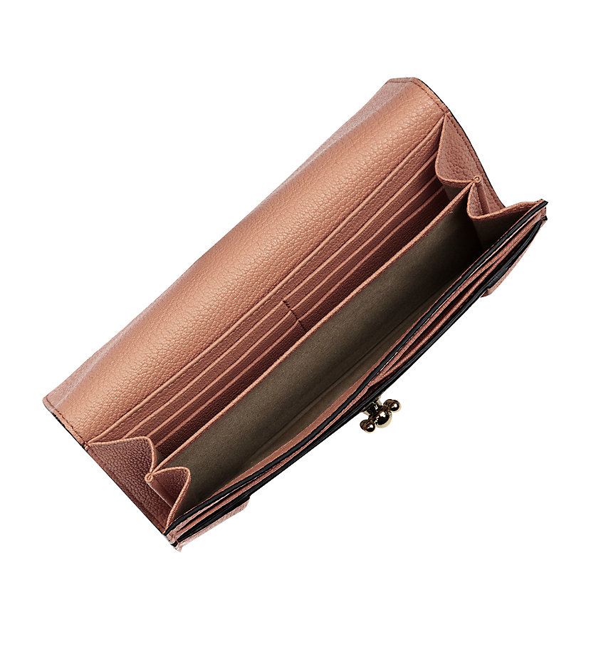 Chlo Elsie Long Flap Wallet in Pink (Coral Reef) | Lyst
