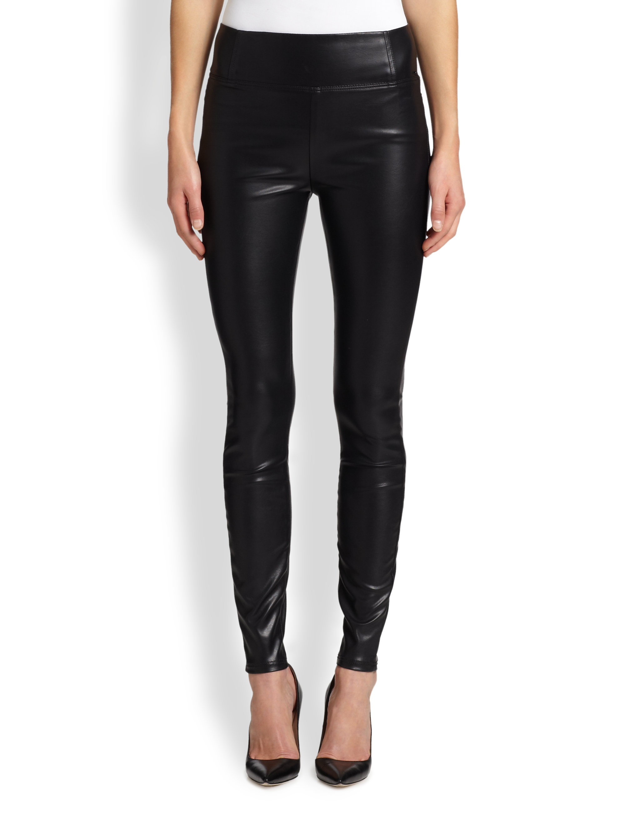 Mother The Sandy Faux Leather Leggings 
