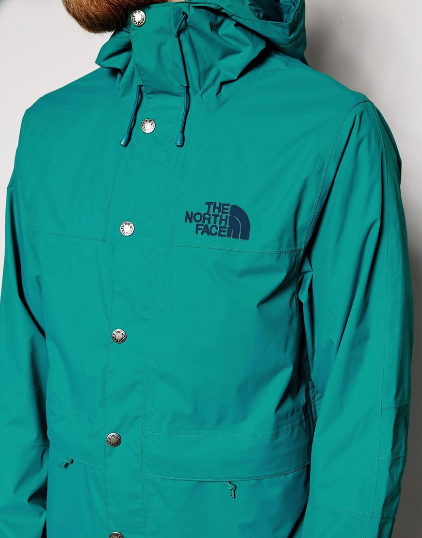 north face jacket teal