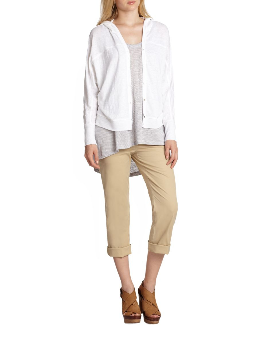 Eileen fisher shop hooded cardigan