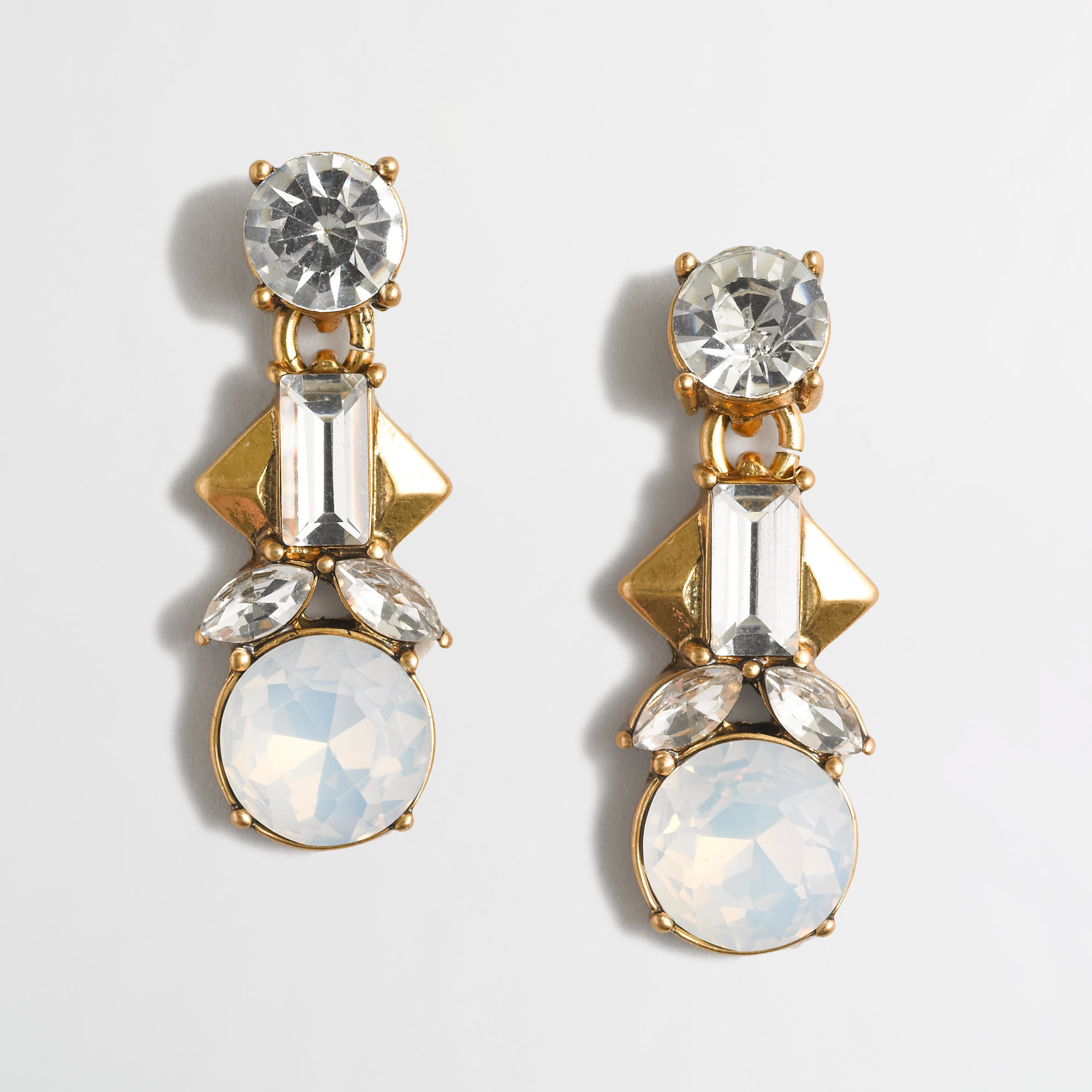 Lyst J.Crew Factory Bead Drop Earrings in Natural