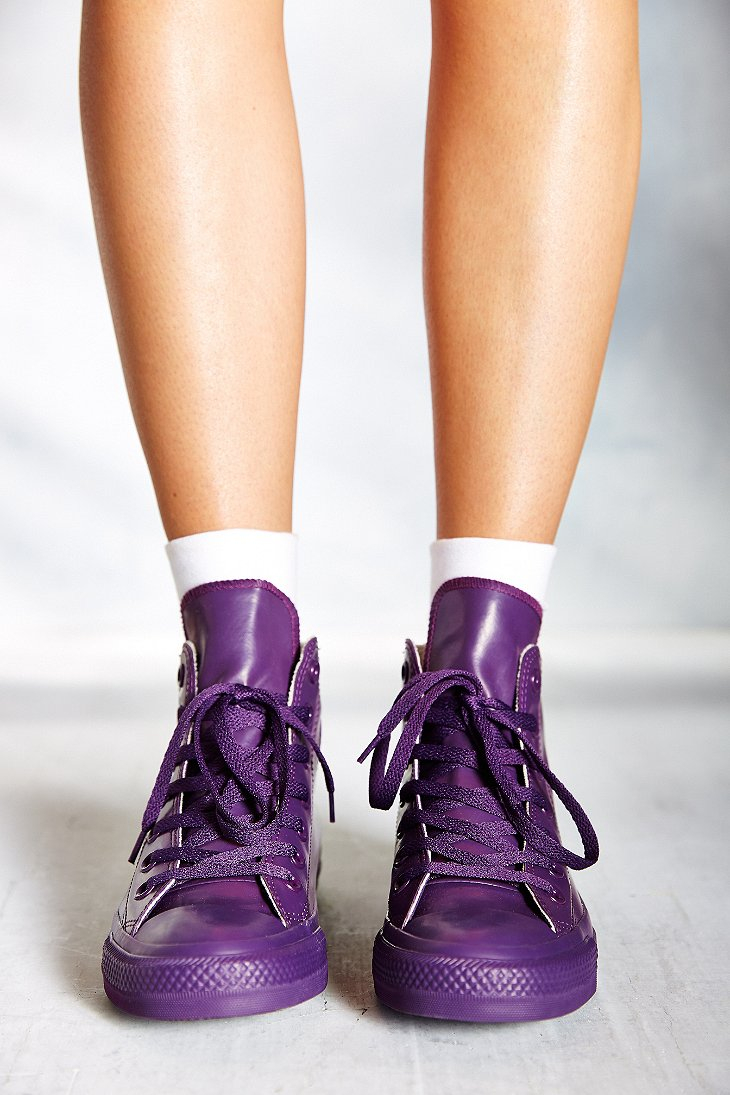 Converse Chuck Taylor All Star Berry Rubber High-Top Women'S Sneaker in  Purple | Lyst