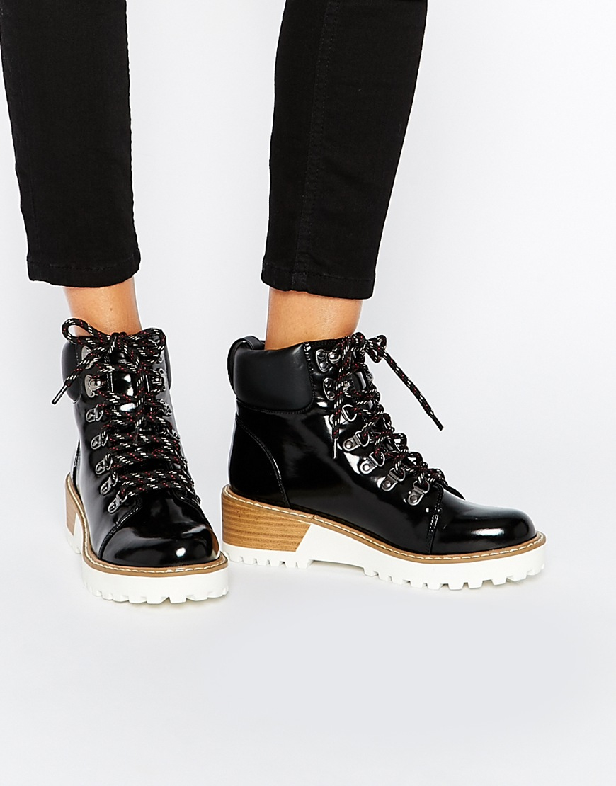 monki patent boots