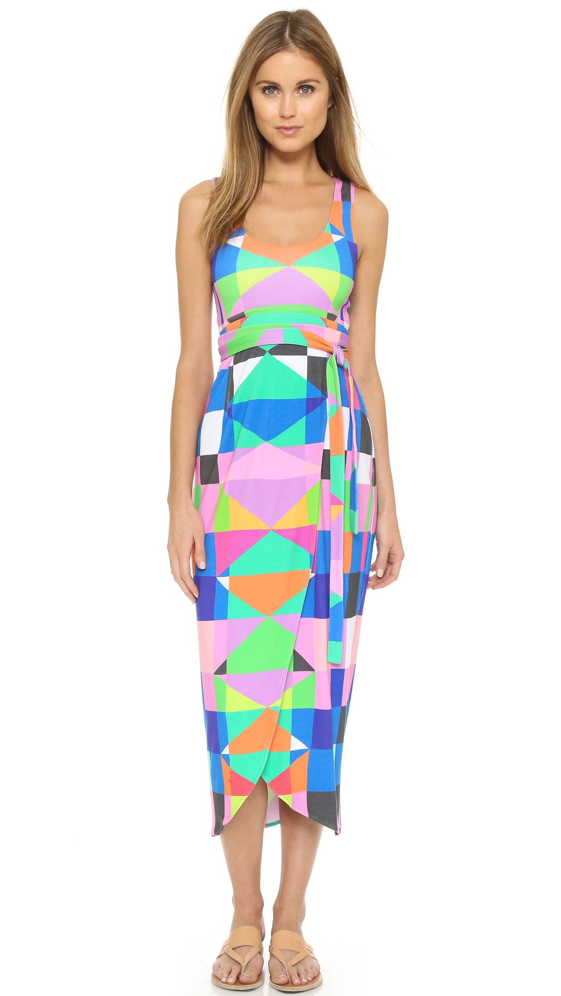 cutout wrap dress