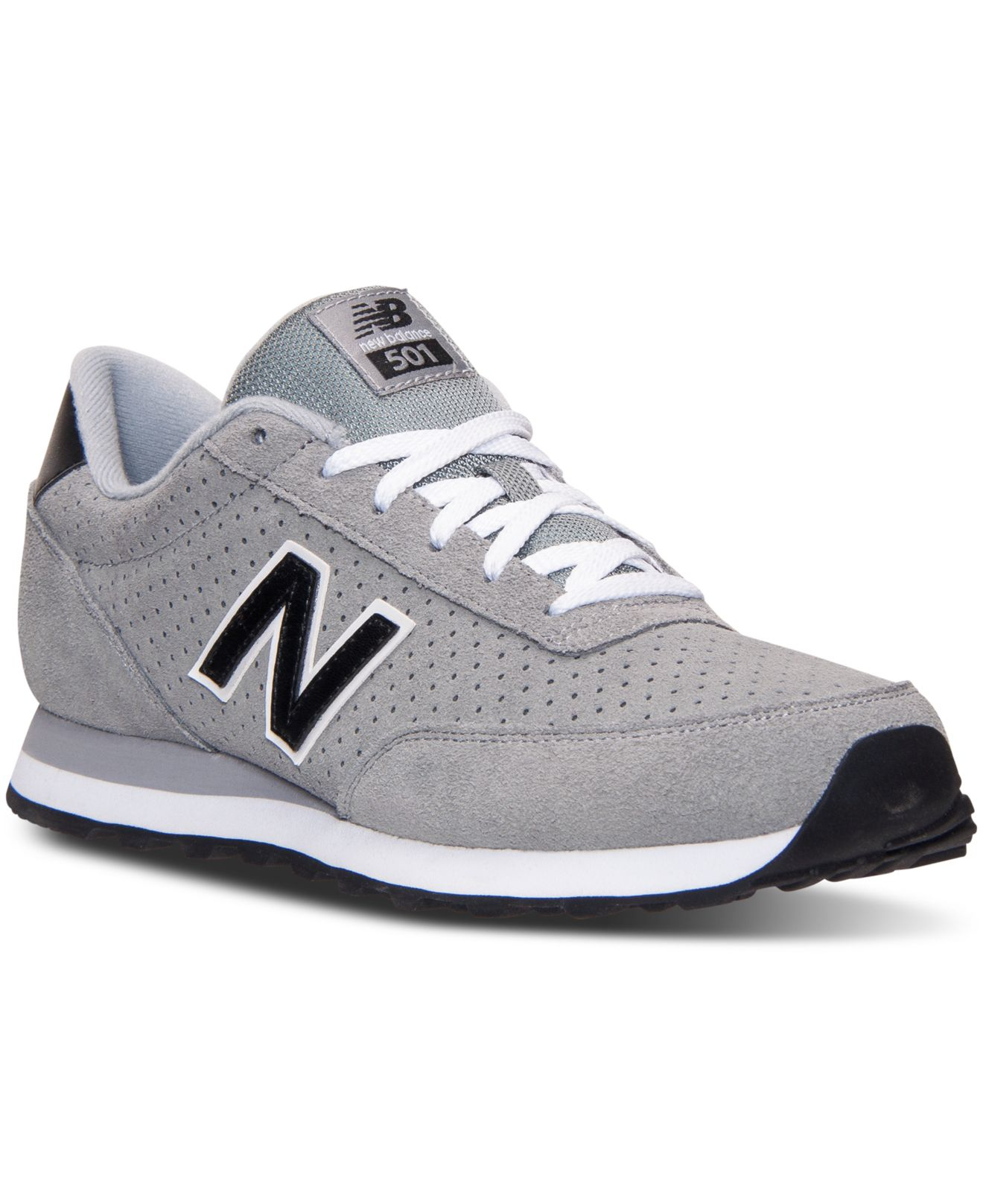 New Balance Suede Men's 501 Casual Sneakers From Finish Line in Grey ...
