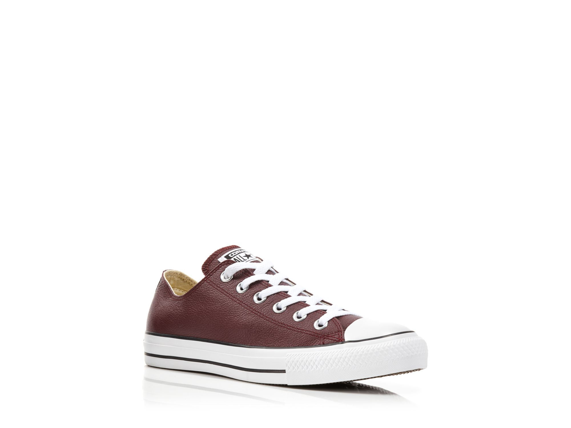 leather converse low tops
