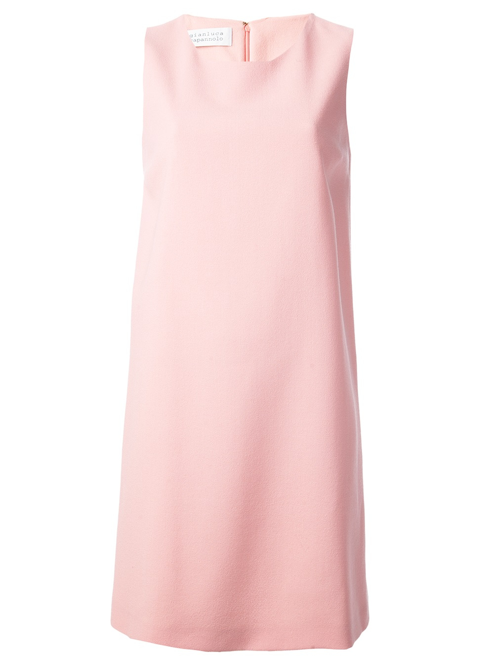 pink sleeveless shift dress