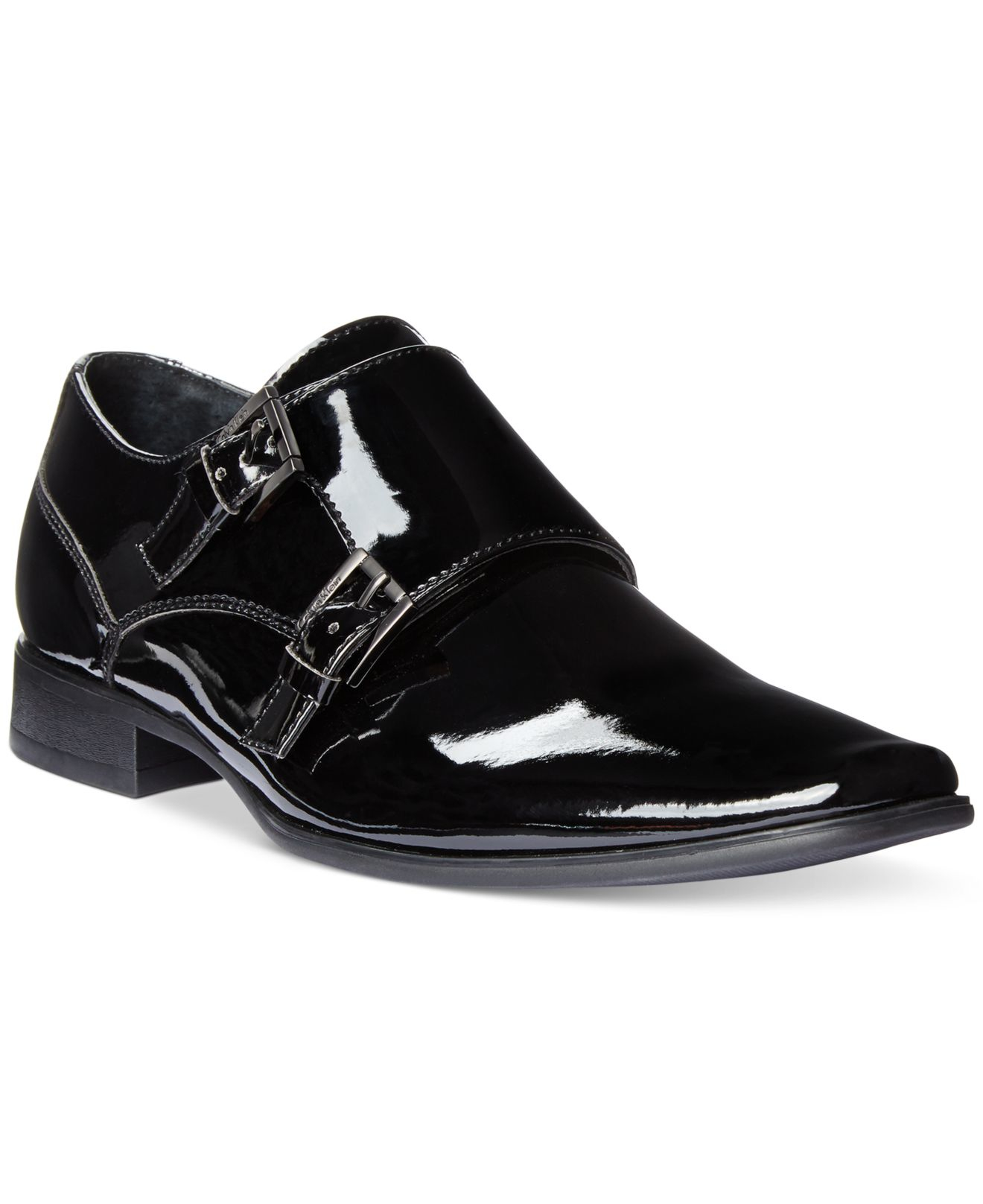 calvin klein patent leather loafers