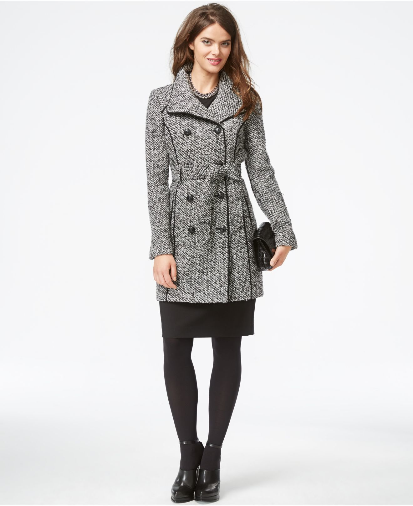 black and white guess jacket