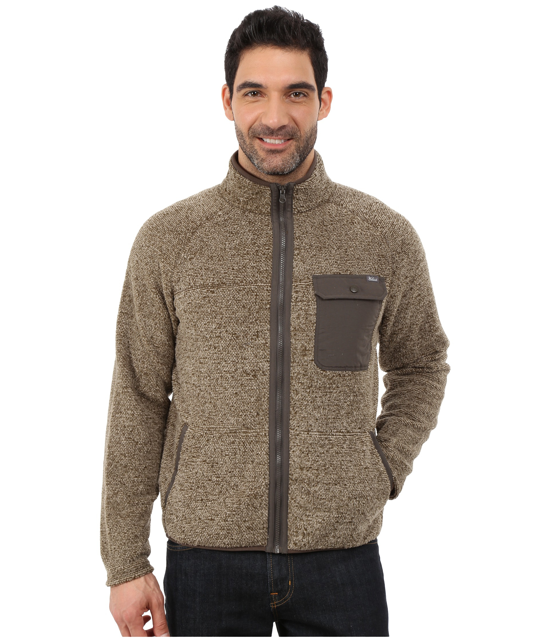 Woolrich Synthetic Woodland Jacket in Khaki (Natural) for Men Lyst