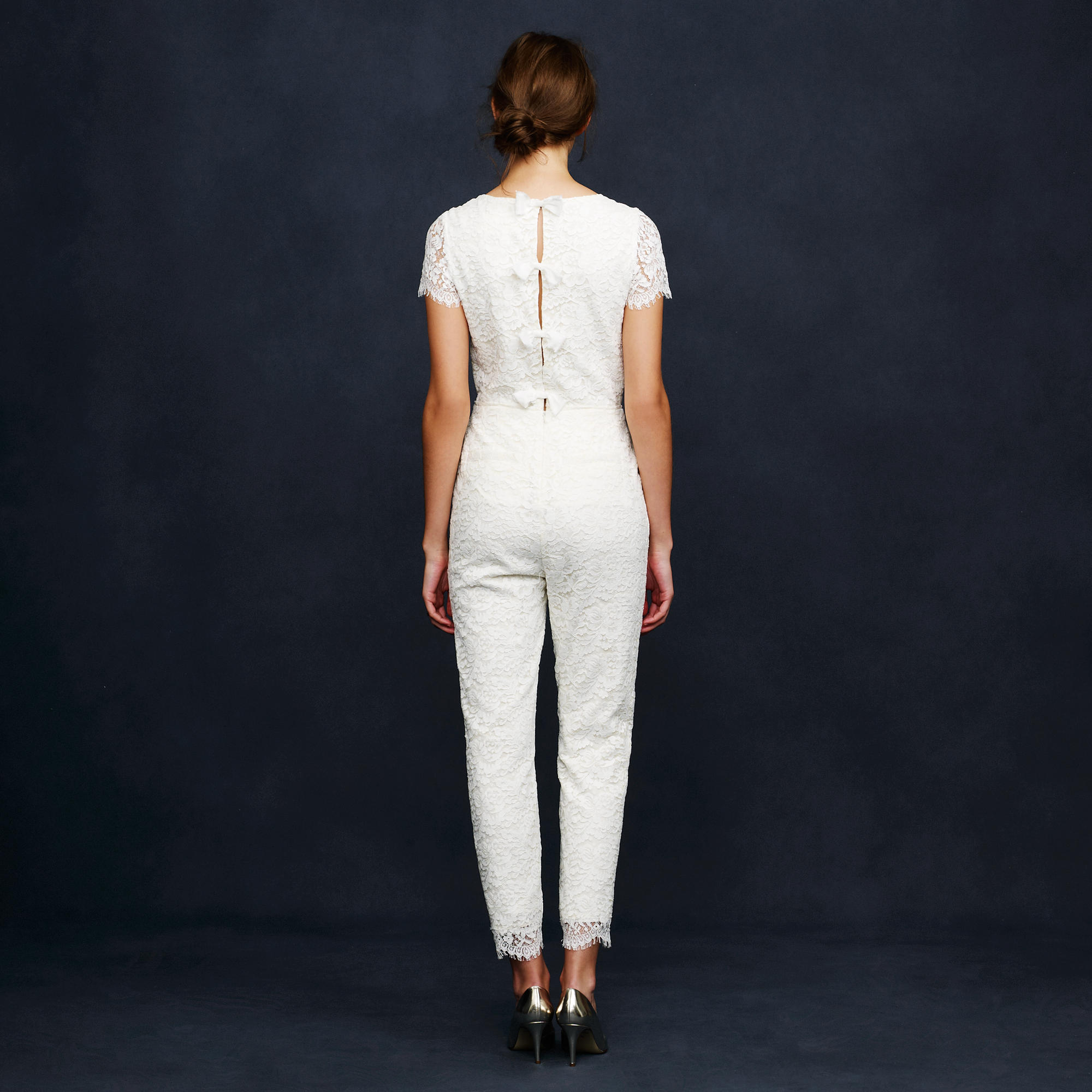 j crew white jumpsuit