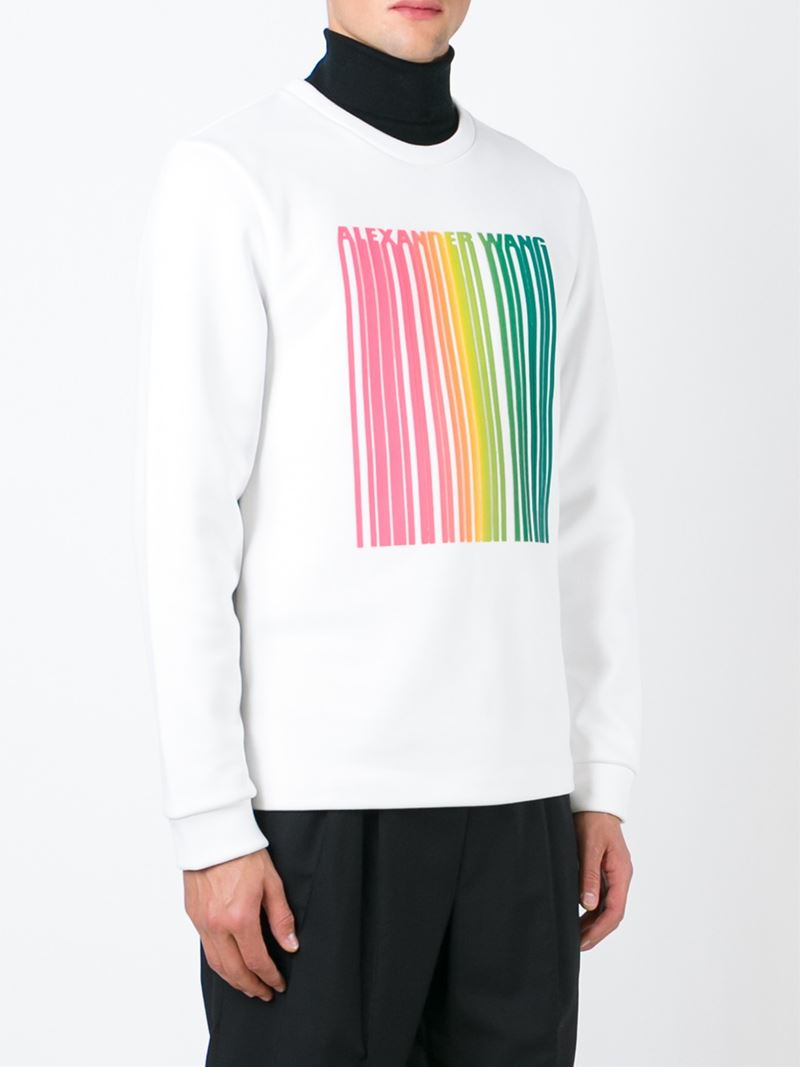 alexander wang barcode sweatshirt