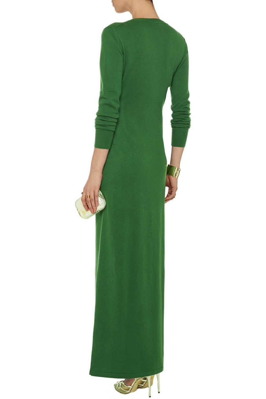 maxi cashmere dress