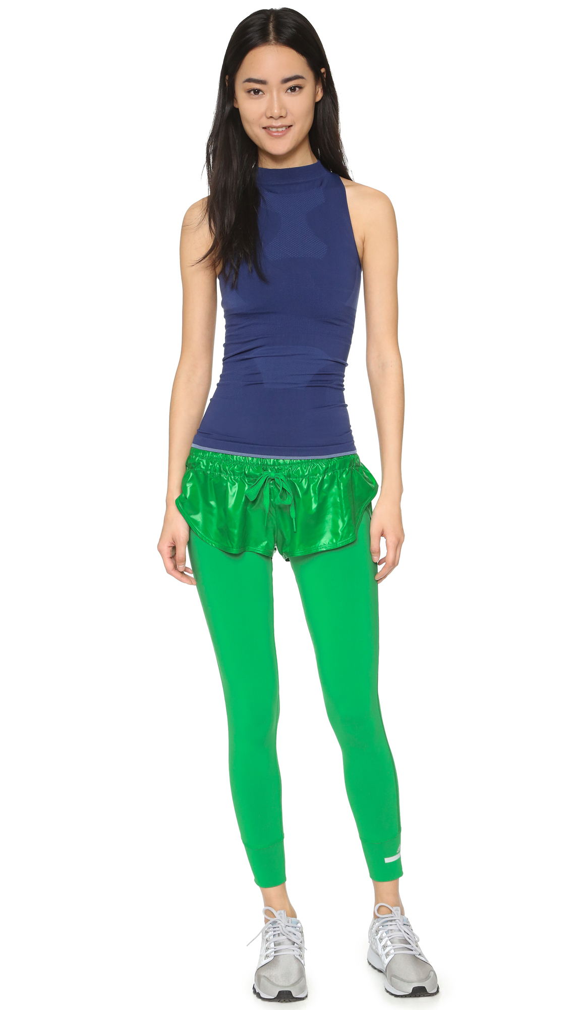 adidas By Stella McCartney The Shorts Over Tights in Green | Lyst