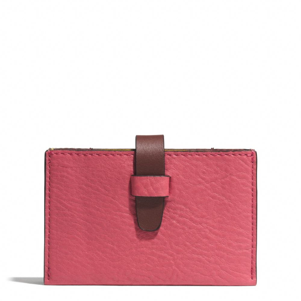 Coach Bleecker Accordion Business Card Case In Colorblock