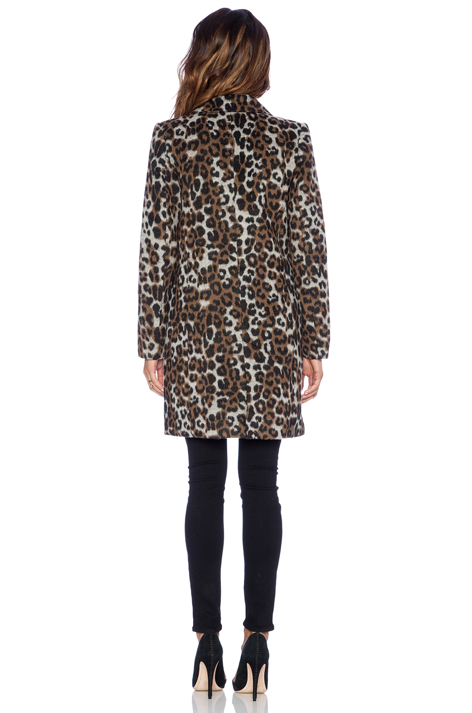 bb dakota leopard faux fur jacket