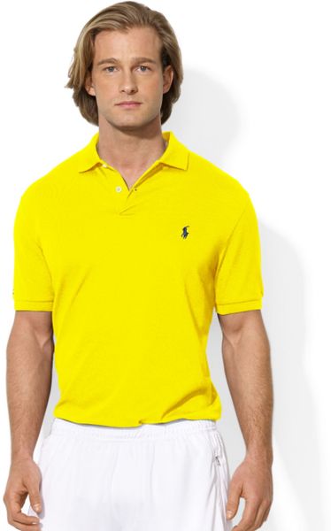 Ralph Lauren Polo Performance Polo Shirt in Yellow for Men (University ...
