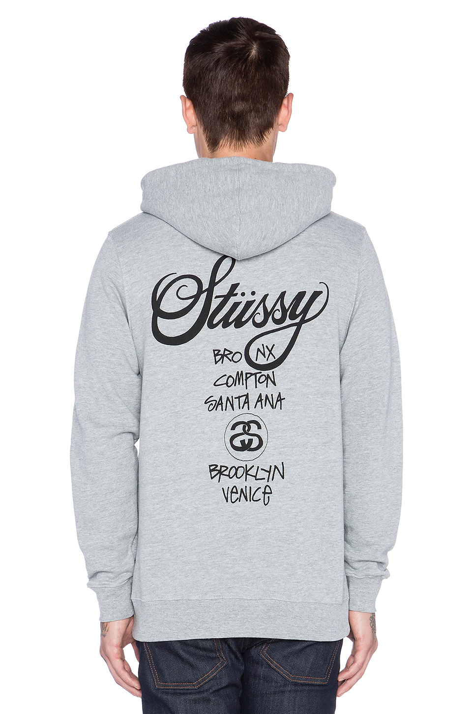 Lyst Stussy World Tour Hoodie In Gray For Men