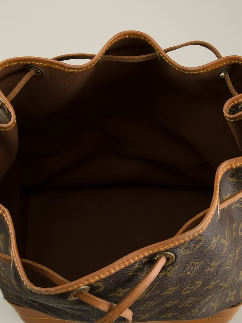Louis Vuitton 'noe' Bucket Shoulder Bag in Brown