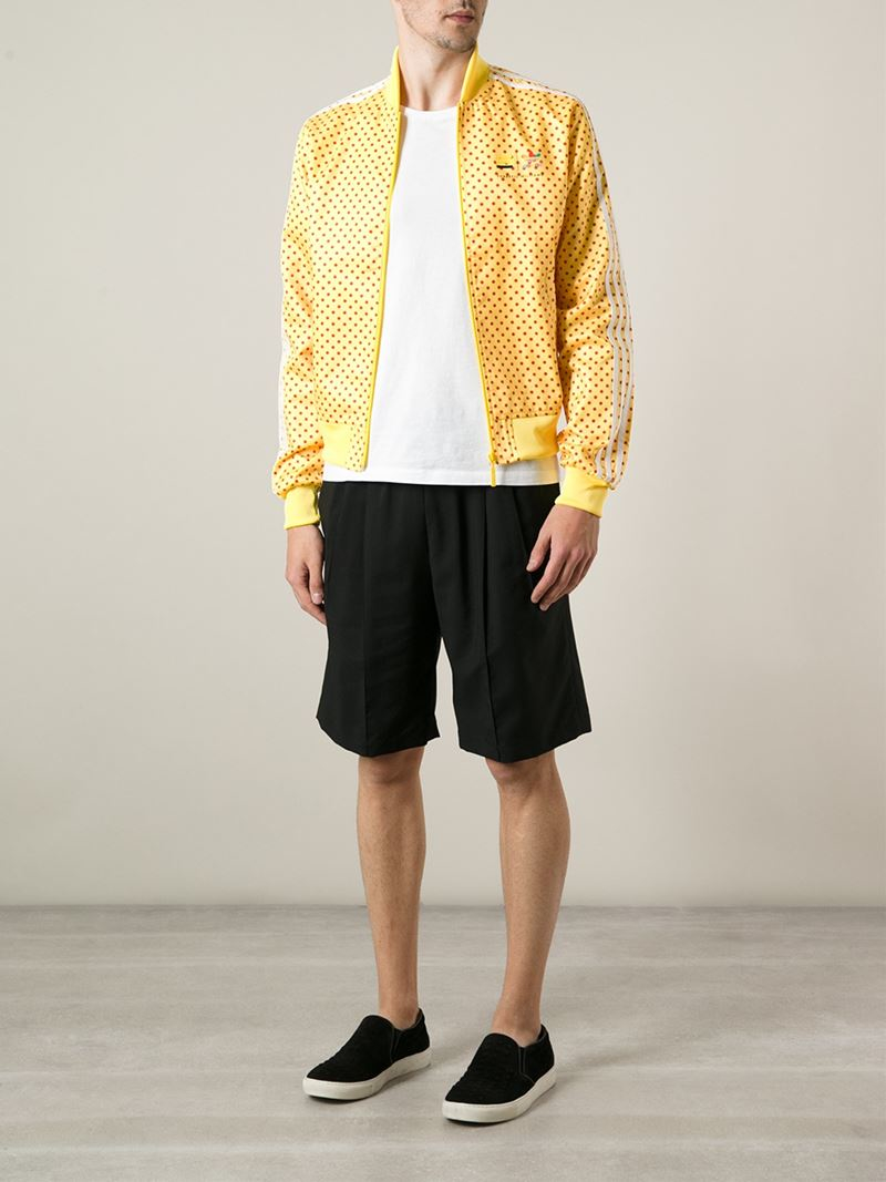 adidas Polka Dot Track Jacket in Yellow & Orange (Yellow ...