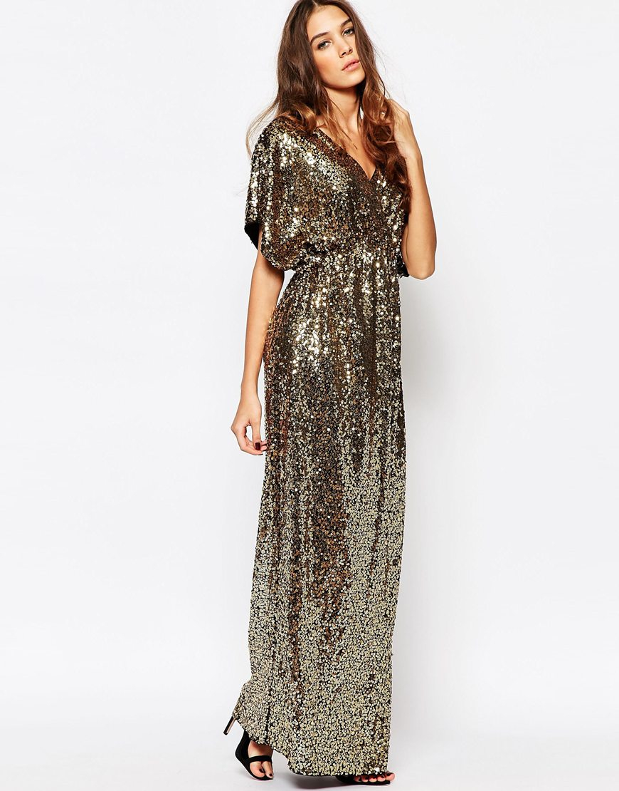 sequin kimono robe