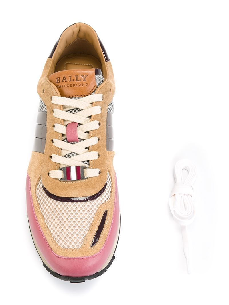 pink bally sneakers