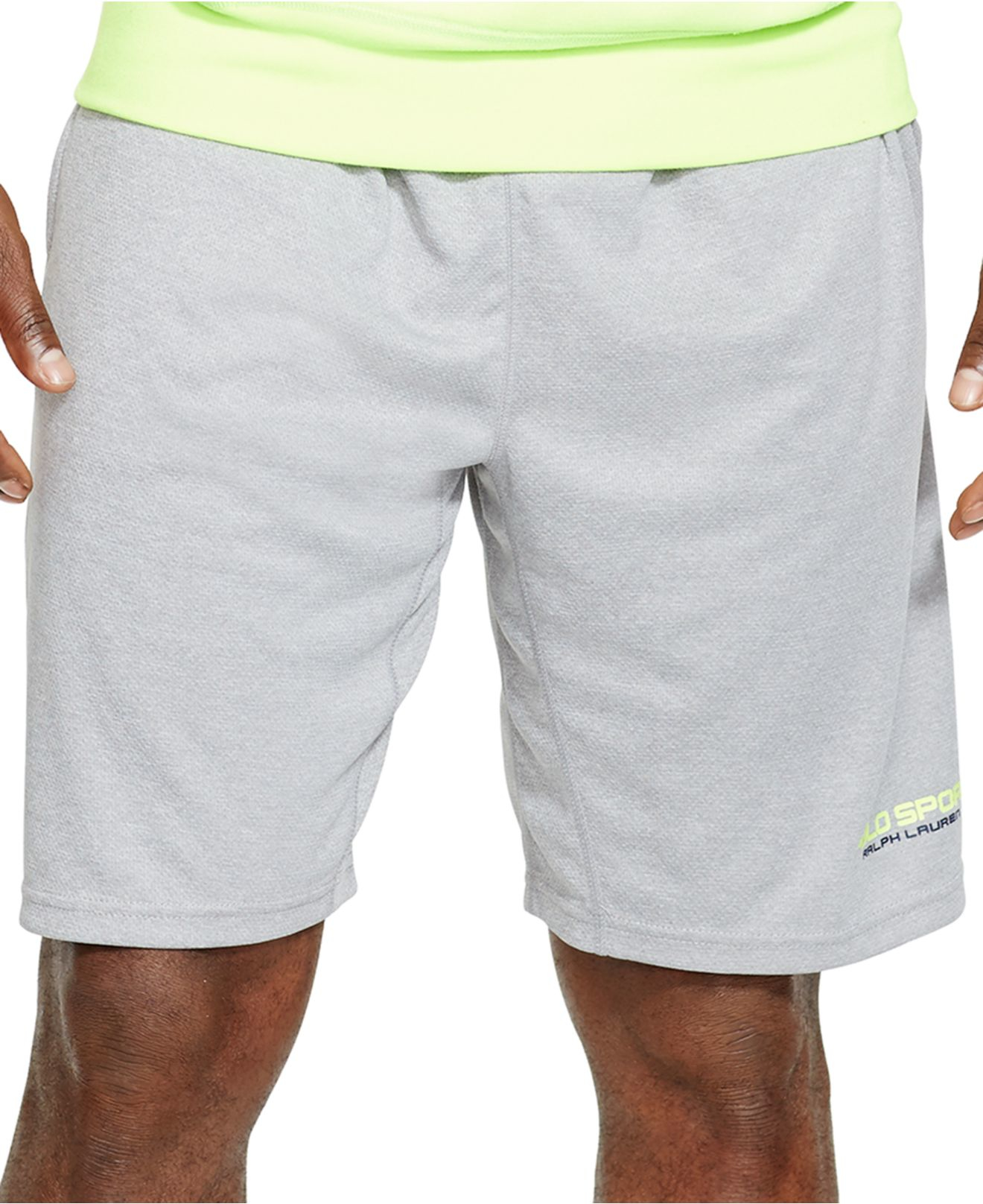 Polo ralph lauren Polo Sport Jersey Athletic Shorts in Gray for Men | Lyst