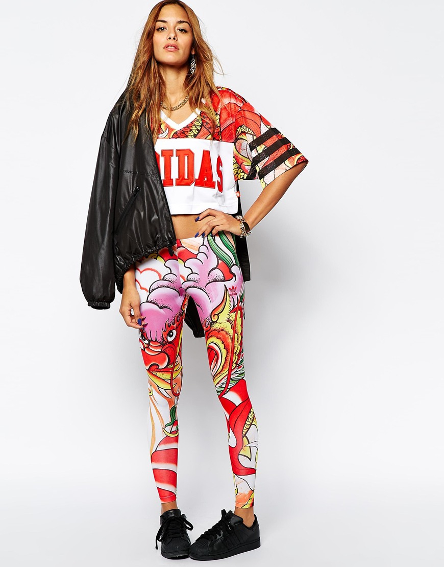 adidas Originals X Rita Ora Crop Top In Dragon | Lyst Canada