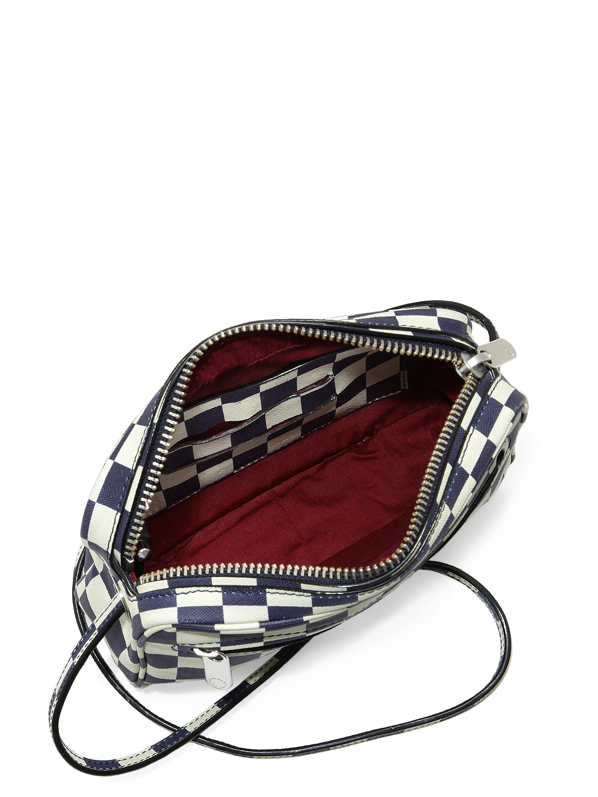 Marc By Marc Jacobs Sally Checkered Crossbody Bag in White | Lyst