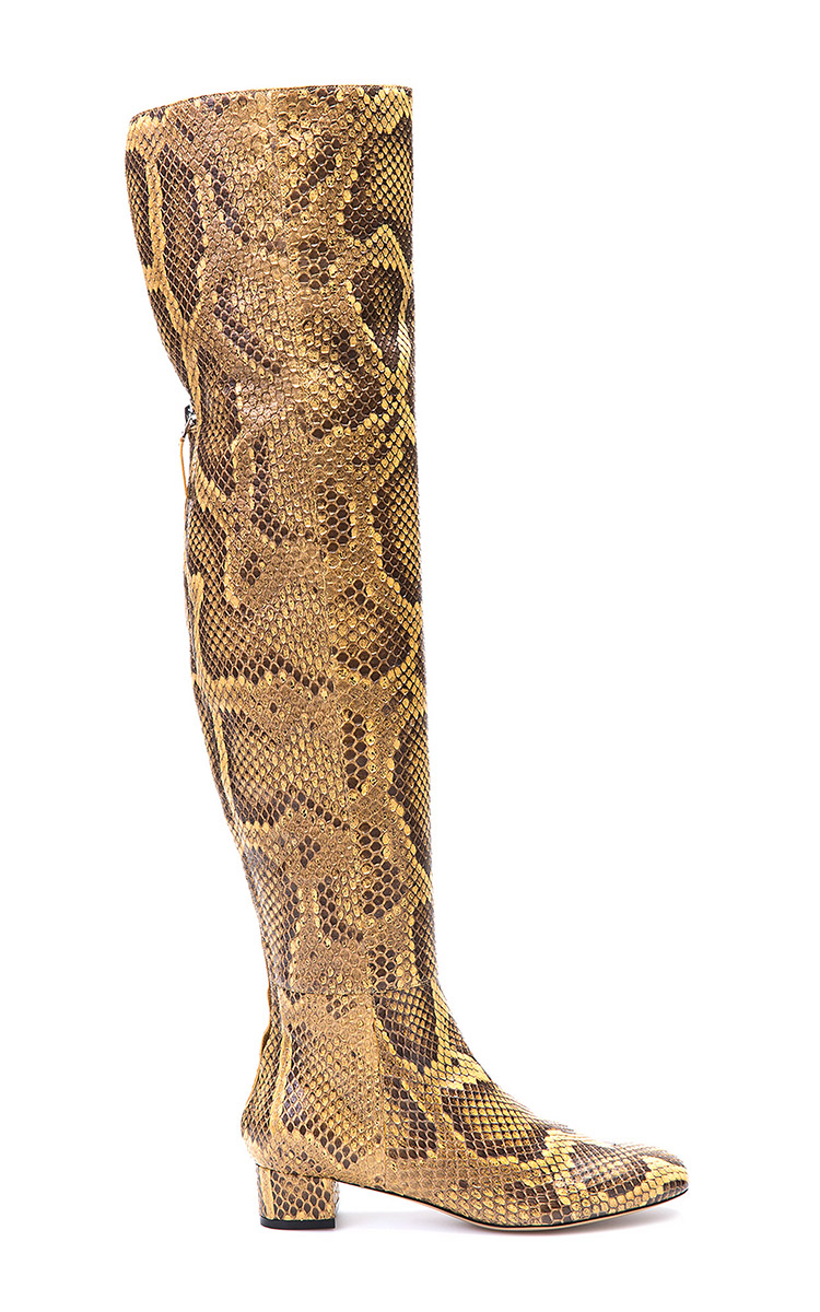 python over the knee boots