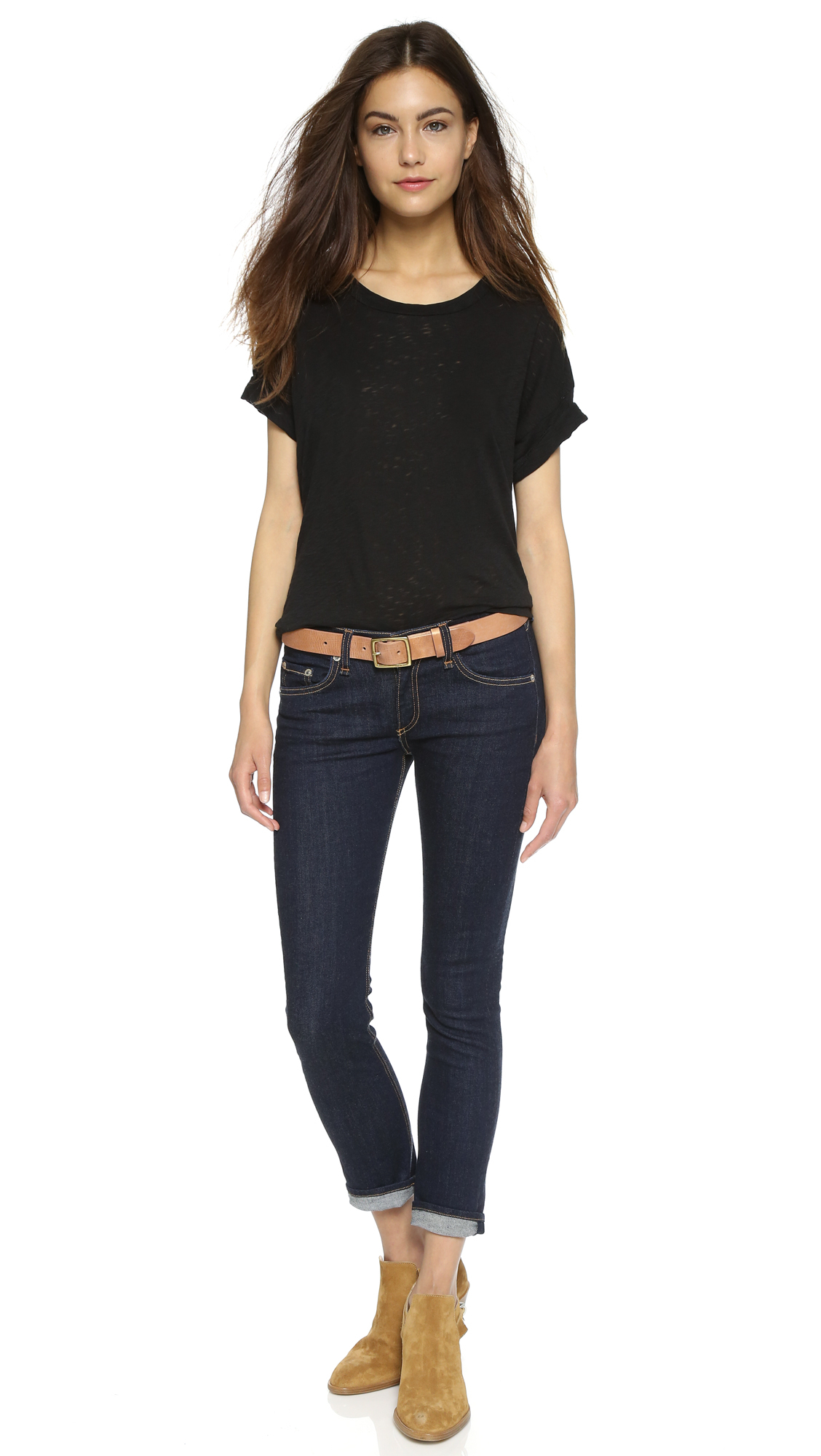 rag and bone boyfriend belt camel