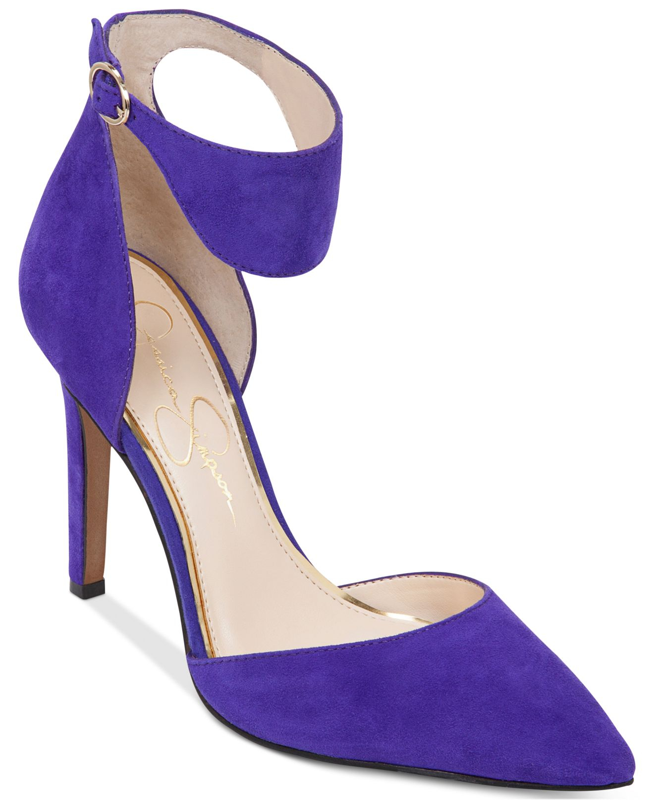 Jessica Simpson Cita TwoPiece Pumps in Purple (Regal Purple Suede) Lyst
