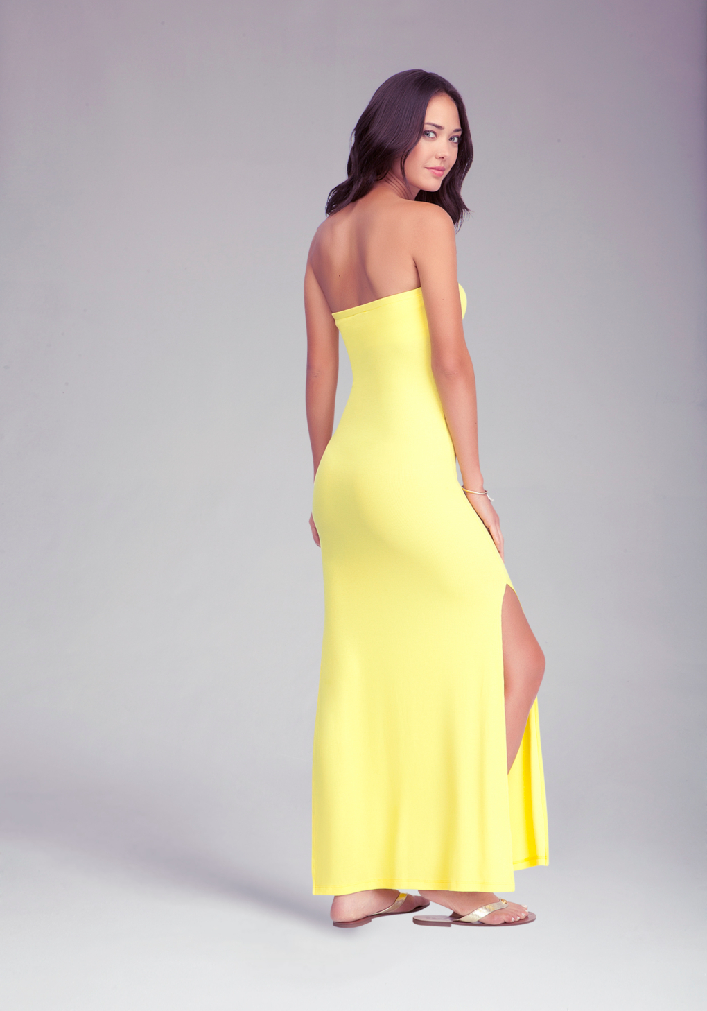 Bebe Logo Jersey Tube Maxi Dress In Yellow Lyst Bebe Logo Jersey Tube Maxi Dress In Yellow Lyst