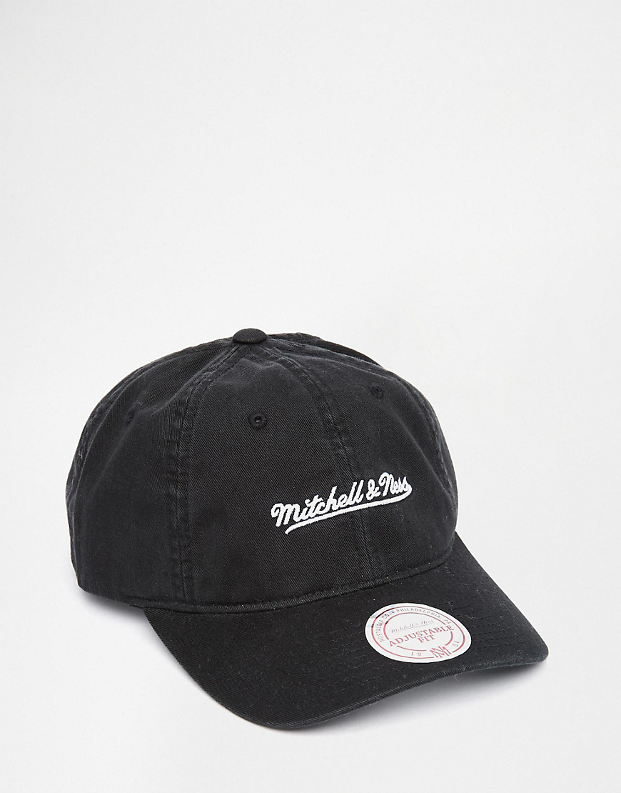 mitchell and ness cap black