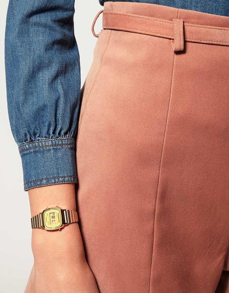 casio mini watch gold