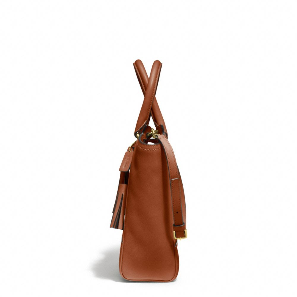 COACH Legacy Leather Mini Tanner in Brown Lyst