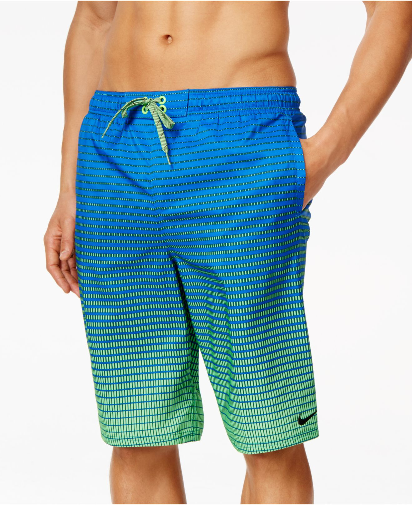 Nike Performance Quick Dry Swim Trunks in Green for Men - Lyst