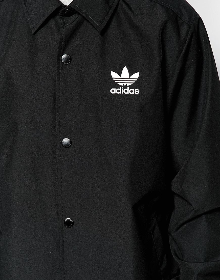 adidas coach jacket black